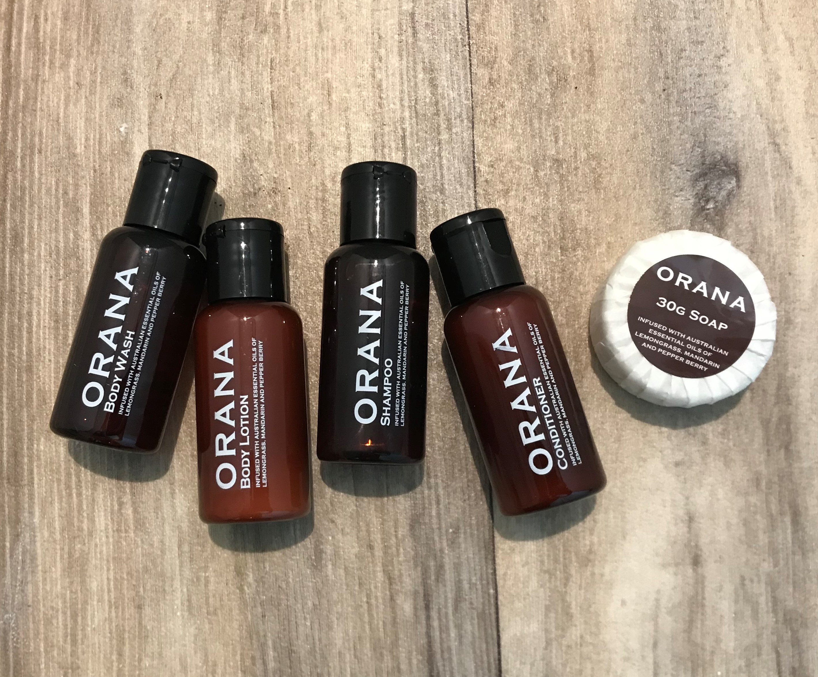 Australian inspired toiletries from Orana